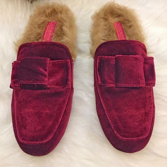~Catherine Malandrino Furrow Faux Fur Ruby Mule NWOB - Picture 5 of 11